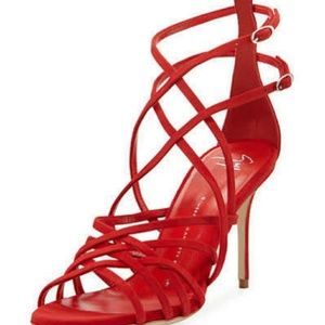 Giuseppe Zanotti Suede Caged Strappy High heels